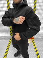 Тактичний теплий військовий комплект Leader ( Куртка + Штани ), Камуфляж: Чорний, Розмір: XXL - зображення 4