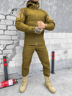 Тактичний теплий військовий комплект Mystery ( Куртка + Штани ), Камуфляж: Койот, Розмір: M - зображення 3