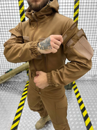 Тактичний теплий військовий комплект Leader ( Куртка + Штани ), Камуфляж: Койот, Розмір: M - зображення 5