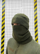Тактичний теплий військовий комплект Badger ( Куртка + Фліска + Штани ), Камуфляж: Олива, Розмір: M - зображення 8