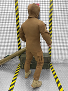 Тактичний теплий військовий комплект Leader ( Куртка + Штани ), Камуфляж: Койот, Розмір: XL - зображення 2