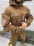 Тактичний теплий військовий комплект Leader ( Куртка + Штани ), Камуфляж: Койот, Розмір: XL - зображення 4