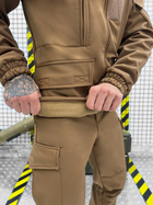Тактичний теплий військовий комплект Leader ( Куртка + Штани ), Камуфляж: Койот, Розмір: L - зображення 7