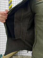 Тактичний теплий військовий комплект Badger ( Куртка + Фліска + Штани ), Камуфляж: Олива, Розмір: S - зображення 5