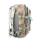 Рюкзак тактичний, 28 л, два відділення, додаткові кишені, розмір: 50*28*20 см, світлий камуфляж - изображение 4
