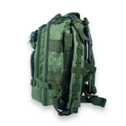 Рюкзак тактичний, штурмовий 18 л, 2 відділення, 2 фронтальні кармани, розмір 45*23*18 см, хакі - зображення 6