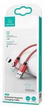 Kabel magnetyczny Usams USB - USB Type-C szybkie ładowanie 1 m czerwony (6958444924496) - obraz 2