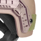 Шлем каска тактическая Global Ballistics с системой Wendy FAST Future Assault Helmet NIJ IIIA Олива M-L в цвете темный койот - изображение 7