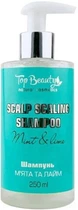 Шампунь для глубокого очищения Top Beauty Scalp Scaling Shampoo Mint & Lime Мята и Лайм 250 мл (4820169184672)