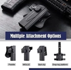 Кобура пластикова Amomax для пістолета Glock 19 Пісочна - изображение 3