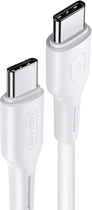 Кабель Usams U43 US-SJ459 USB-C - USB-C 1.2 м Білий (6958444922454) - зображення 1