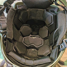 Демпферные противоударные подушки для шлема, накладки в шлем, подушки на каску бежевый - изображение 2