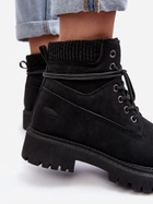 Жіночі зимові черевики низькі Cross Jeans MM2R4012C 36 Чорні (8697319521504) - зображення 7