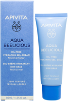 Гель для обличчя Apivita Aqua Beelicious Oil Free Hydrating Gel Cream 40 мл (5201279078874) - зображення 1