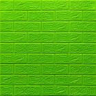 Декоративна самоклеюча 3D панель Sticker Wall 70х77х0,5 см Зелений 000262861