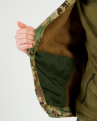 Костюм камуфляжний утеплений на флісі, куртка з капюшоном, тканина софтшелл Мультикам 50 - зображення 6