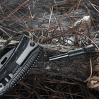 Нож Складной Карманный с огнивом и свистком Полуавтоматический FLINT - изображение 7