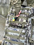 Тактичний рюкзак 'FIELD' коричневий піксель із світло-зеленим - зображення 9