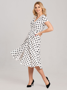 Плаття на запах жіноче Look Made With Love N20 Polka Dots M Чорний/Білий (5903999311414)