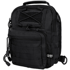 Рюкзак однолямочний MFH Shoulder Bag Black - зображення 4