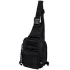 Рюкзак однолямочний MFH Shoulder Bag Black - зображення 6