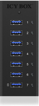 USB-hub Icy Box 7-port, USB 3.0 (IB-AC618) - obraz 4