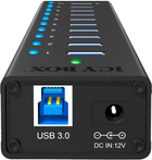 Hub USB Icy Box 10-port, USB 3.0 (IB-AC6110) - obraz 3