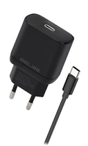 Мережевий зарядний пристрій Beline 30 W 1 x USB Type-C + кабель USB Type-C PD 3.0 GaN Black (5905359813460) - зображення 1