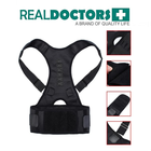 Коректор постави магнітний Real Doctors Posture Support NY-10 L Чорний (KG-6465) - зображення 3