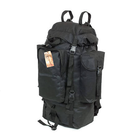 Туристичний армійський супер-міцний рюкзак 5.15.b 75 літрів Чорний - зображення 1