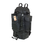 Туристичний армійський міцний рюкзак 5.15.b 75 літрів Чорний - зображення 1