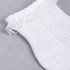 Набір шкарпеток дитячий YOCLUB 3Pack Girl's Socks With Frill SKL-0008G-0100 0-3 3 пари White (5904921620703) - зображення 3