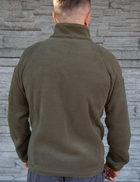 Флісова куртка Кіраса тактична турецький фліс 320 г./м.кв. хакі ВСУ 52 розмір 413-3 - зображення 3