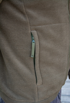Флісова куртка Кіраса тактична турецький фліс 320 г./м.кв. хакі ВСУ 52 розмір 413-3 - зображення 4