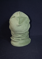Балаклава Кіраса фліс 240 г/м колір army green р. 58-60 401 - зображення 3