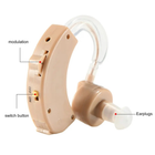 Слуховий апарат TJZJY завушний, підсилювач слуху з регулятором гучності, Бежевий - зображення 3