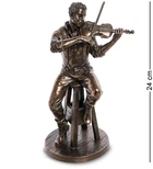 Статуетка з бронзовим покриттям Veronese Скрипач 24 см 1906284