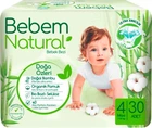 Подгузники Bebem Natural 4 Maxi 7-14 кг 30 шт (8690536806027)