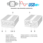 Автомобільний інвертор AZO Digital IPS-3000S SINUS 3000W чиста синусоїда 12-230V DC-AC (5903332566150) - зображення 3