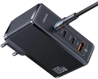 Ładowarka sieciowa Usams US-CC163 T50 3xUSB-C+1xUSB 100W GaN PD Fast Charging czarna (6958444901367)