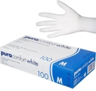 Перчатки нитриловые M Pura comfort неопудренные 100 шт Белые - изображение 1