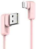 Кабель Usams U-flow USB - Lightning 2 A 1.2 м Pink (6958444951201) - зображення 1