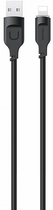 Кабель Usams Lithe Series Fast Charge USB - Lightning 2.4 A 1.2 м Black (6958444902432) - зображення 1