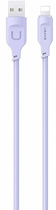 Кабель Usams Lithe Series Fast Charge USB - Lightning 2.4 A 1.2 м Purple (6958444979090) - зображення 1