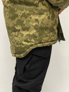 Військовий бушлат на флісі, водонепроникний, колір Піксель, розмір XXXXXL - зображення 10