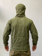 Армейская куртка SoftShell водонепроницаемая, теплая, цвет олива, XXL - изображение 3