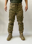 Зимові армійські штани на синтепоні, водовідштовхуючі, колір Піксель, розмір M-L - зображення 4