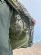 Зимняя тактическая куртка на флисе, цвет Мультикам, размер XXL - изображение 15