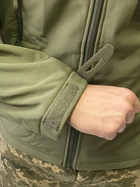 Армейская куртка SoftShell водонепроницаемая, теплая, цвет олива, XL - изображение 14