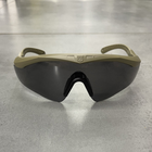 Очки защитные баллистические Revision Sawfly Max Tan 499, р. L, большие, очки тактические сертифицированные - изображение 7